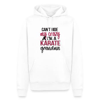 Fière Karaté Grand-mère Meilleur Karaté Grand-mère Cadeau - Sweat à capuche Premium bio Homme - blanc - Devant - Nico (187cm)