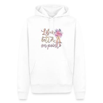 danseuse de ballet ballerine ballet danse ballerine - Sweat à capuche Premium bio Homme - blanc - Devant - Nico (187cm)