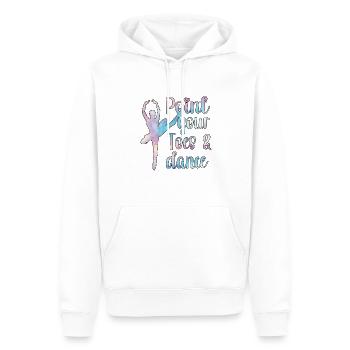 danseuse de ballet ballerine ballet danse ballerine - Sweat à capuche Premium bio Homme - blanc - Devant - Nico (187cm)