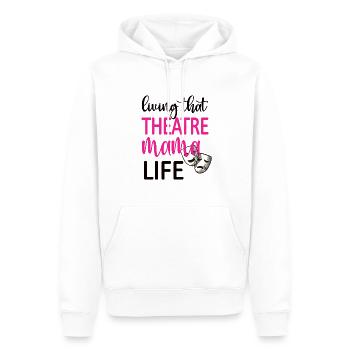 Fière maman de théâtre Acteur de théâtre maman - Sweat à capuche Premium bio Homme - blanc - Devant - Nico (187cm)