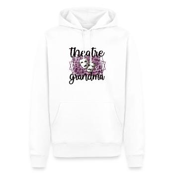Fière Théâtre Grand-mère Théâtre Acteur Grand-mère - Sweat à capuche Premium bio Homme - blanc - Devant - Nico (187cm)