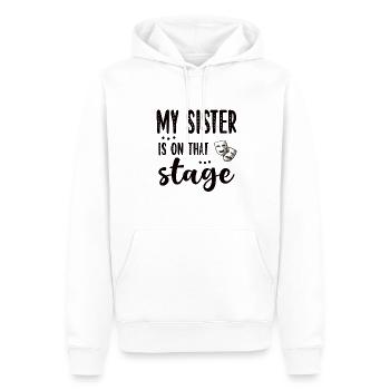 Fier Théâtre Sœur Actrice Sœur - Sweat à capuche Premium bio Homme - blanc - Devant - Nico (187cm)