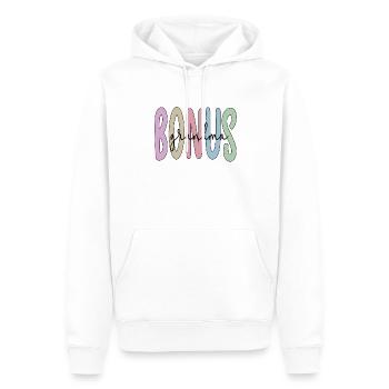 Stolze Bonus-Oma Geschenk Beste Stiefgroßmutter - Männer Premium Bio Hoodie - Weiß - Vorne - Nico (187cm)