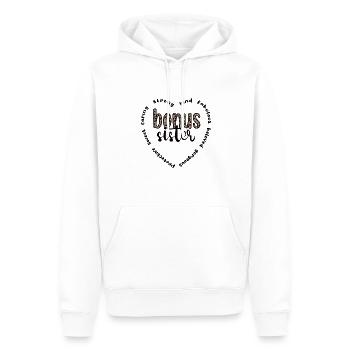 Beste Bonus-Schwester Stolze Stiefschwester - Männer Premium Bio Hoodie - Weiß - Vorne - Nico (187cm)