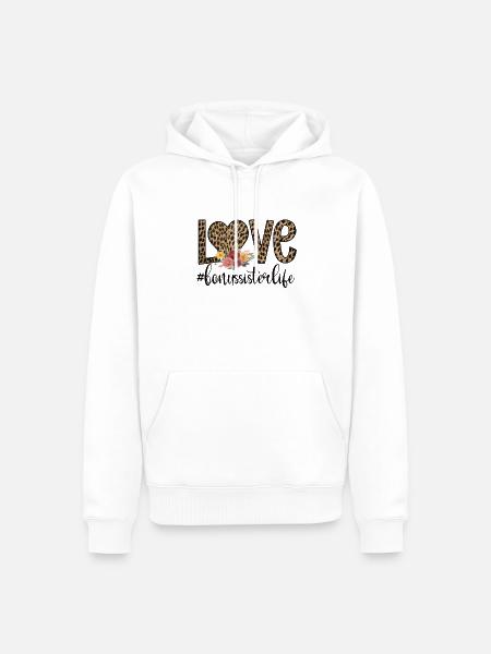Bonus-Schwester Beste Stiefschwester Geschenk - Männer Premium Bio Hoodie - Weiß