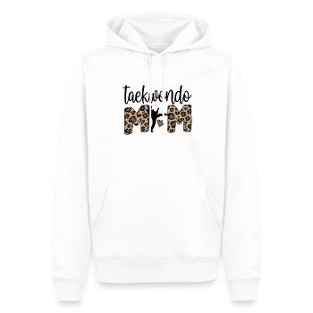 Taekwondo Maman Taekwondo Mère Taekwondo Fighter - Sweat à capuche Premium bio Homme - blanc - Devant - Nico (187cm)