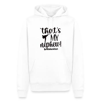 Taekwondo Tante Fière Taekwondo Tante Cadeau - Sweat à capuche Premium bio Homme - blanc - Devant - Nico (187cm)