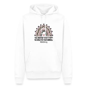 IUI Mama Intrauterine Insemination Mutter Geschenk - Männer Premium Bio Hoodie - Weiß - Vorne - Nico (187cm)