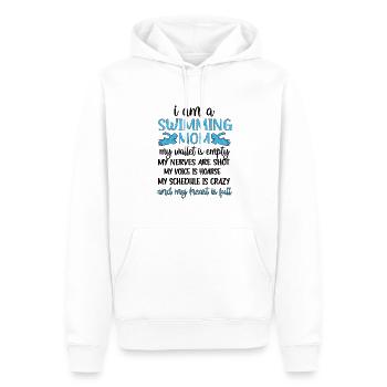 Schwimmmama Mutter Von Schwimmer Schwimm-Mama - Männer Premium Bio Hoodie - Weiß - Vorne - Nico (187cm)