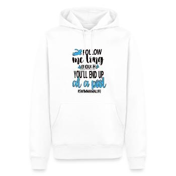 Schwimmmama Mama Eines Schwimmers Schwimm-Mutter - Männer Premium Bio Hoodie - Weiß - Vorne - Nico (187cm)