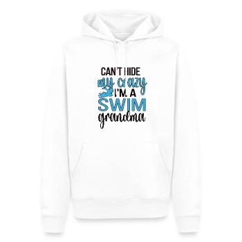 Meilleure natation Grand-mère Grand-mère Nageuse Grand-mère Natation Grand-mère - Sweat à capuche Premium bio Homme - blanc - Devant - Nico (187cm)