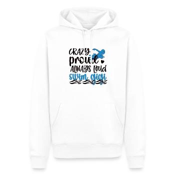 Stolze Schwimm-Gigi Schwimmer Gigi Oma Geschenk - Männer Premium Bio Hoodie - Weiß - Vorne - Nico (187cm)