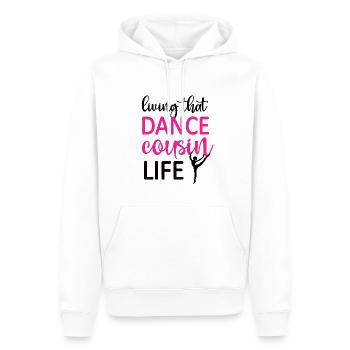 Fier Cousin de Danse D’un Danseur Cousin Danseur - Sweat à capuche Premium bio Homme - blanc - Devant - Nico (187cm)