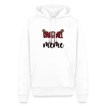 Meme Grand-mère d’un joueur de baseball Baseball Meme - Sweat à capuche Premium bio Homme - blanc - Devant - Nico (187cm)