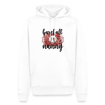 Nounou Grand-mère de baseball Joueur de baseball Nounou de baseball - Sweat à capuche Premium bio Homme - blanc - Devant - Nico (187cm)