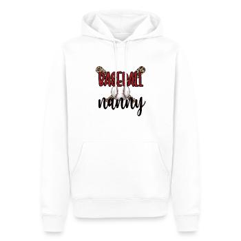 Nanny Oma Eines Baseballspieler Baseball Nanny - Männer Premium Bio Hoodie - Weiß - Vorne - Nico (187cm)