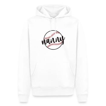 Nanny Oma Eines Baseballspieler Baseball Nanny - Männer Premium Bio Hoodie - Weiß - Vorne - Nico (187cm)