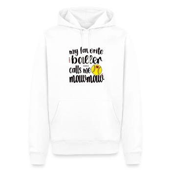 Mawmaw Oma Von Softballspieler Softball Mawmaw - Männer Premium Bio Hoodie - Weiß - Vorne - Nico (187cm)