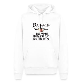 Chiropraktiker Chiropraktik Bester Chiropraktiker - Männer Premium Bio Hoodie - Weiß - Vorne - Nico (187cm)