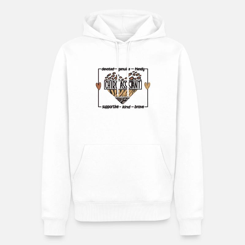 Chiropraktischer Assistent Chiropraktik Assistent - Männer Premium Bio Hoodie - Weiß