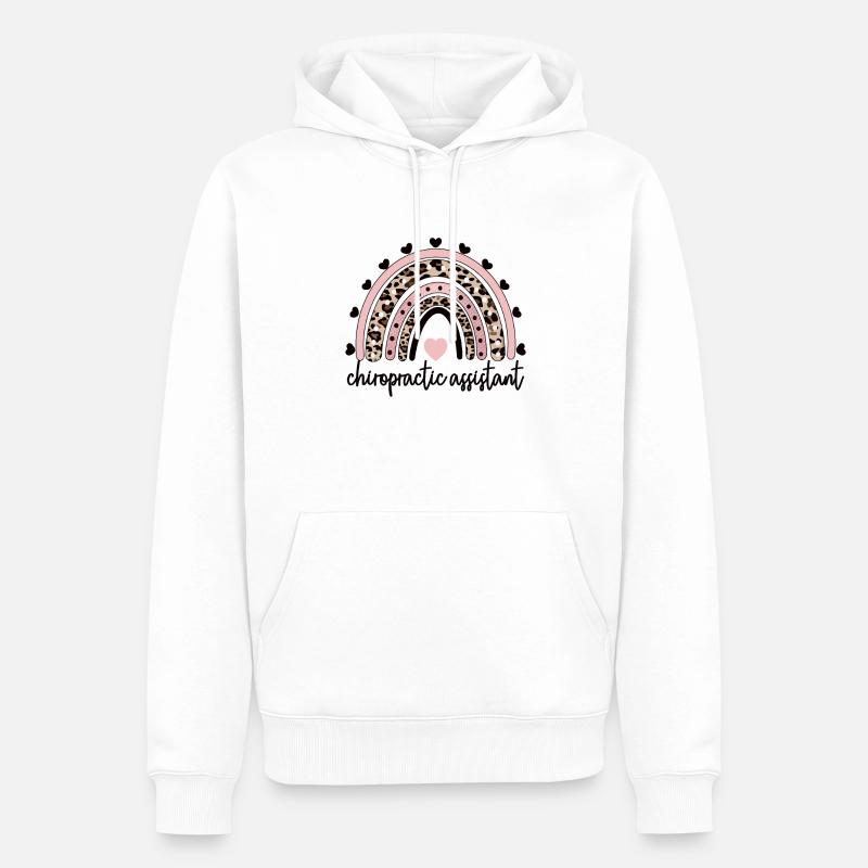 Assistant chiropratique Assistant chiropratique - Sweat à capuche Premium bio Homme - blanc