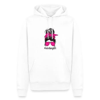 Secrétaire Appréciation Employé de bureau Cadeau - Sweat à capuche Premium bio Homme - blanc - Devant - Nico (187cm)