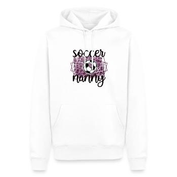 Fière nounou de football Grand-mère de la joueuse de football nounou - Sweat à capuche Premium bio Homme - blanc - Devant - Nico (187cm)