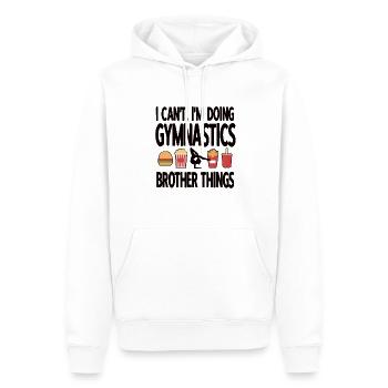 Funny Gymnastics Brother Of A Gymnast Brother - Men’s Premium Organic Hoodie - white - Front - Nico (187cm)