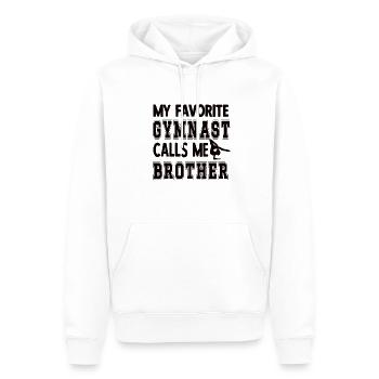 Gymnastique Frère Fier Gymnaste Frère Cadeaux - Sweat à capuche Premium bio Homme - blanc - Devant - Nico (187cm)