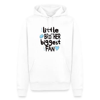 Little Ice Hockey Brother Of An Ice Hockey Player - Männer Premium Bio Hoodie - Weiß - Vorne - Nico (187cm)
