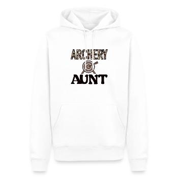 Archery Aunt Of Archers Aunt - Men’s Premium Organic Hoodie - white - Front - Nico (187cm)