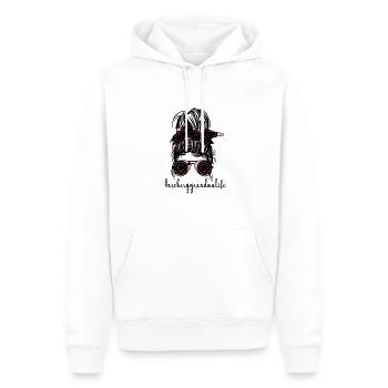 Tir à l’arc Grand-mère des archers Grand-mère - Sweat à capuche Premium bio Homme - blanc - Devant - Nico (187cm)