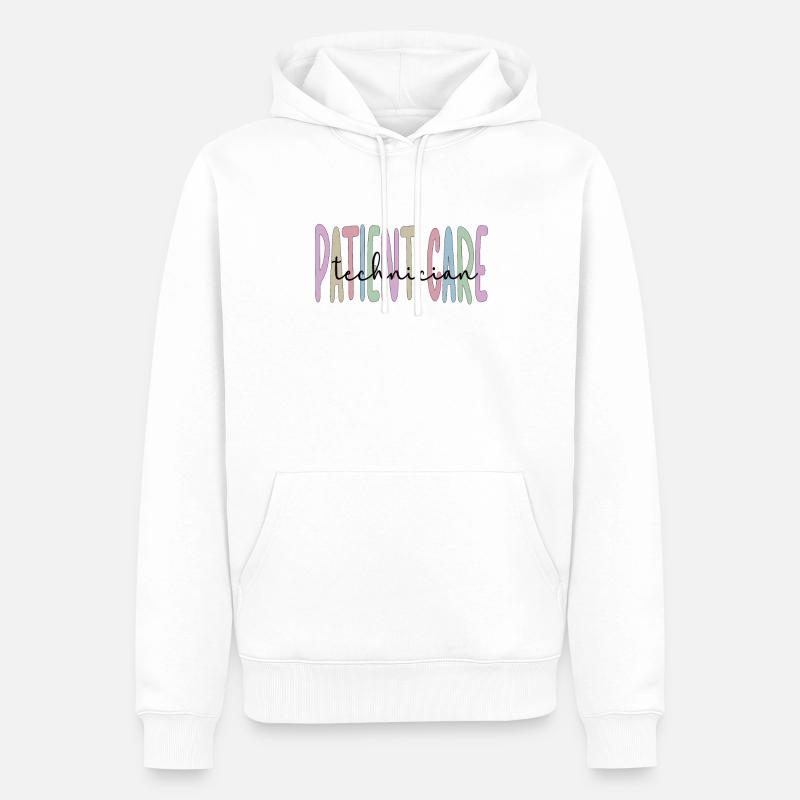 Techniker der Patientenversorgung Pflegetechniker - Männer Premium Bio Hoodie - Weiß