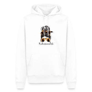Stolze Rodeo Mama Rodeo-Reiter Mutter Geschenk - Männer Premium Bio Hoodie - Weiß - Vorne - Nico (187cm)