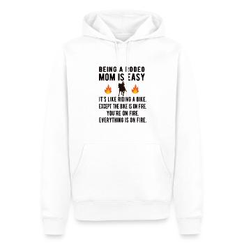 Beste Rodeo Mama Rodeo-Reiter Mutter Geschenk - Männer Premium Bio Hoodie - Weiß - Vorne - Nico (187cm)