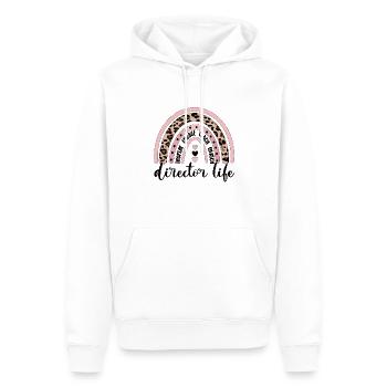 Stolzer Direktor Wertschätzung Direktor Direktorin - Männer Premium Bio Hoodie - Weiß - Vorne - Nico (187cm)