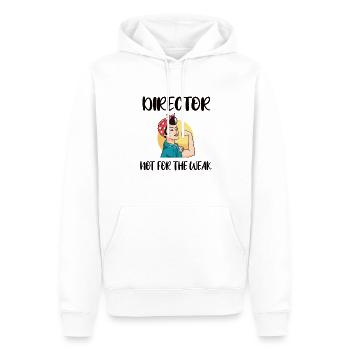 Stolzer Direktor Wertschätzung Direktor Geschenk - Männer Premium Bio Hoodie - Weiß - Vorne - Nico (187cm)