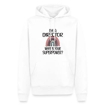 Stolzer Direktor Geschenk Direktor Wertschätzung - Männer Premium Bio Hoodie - Weiß - Vorne - Nico (187cm)