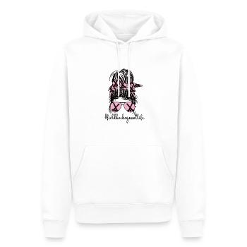 Stolze Feldhockey-Tante Feldhockeyspieler Tante - Männer Premium Bio Hoodie - Weiß - Vorne - Nico (187cm)