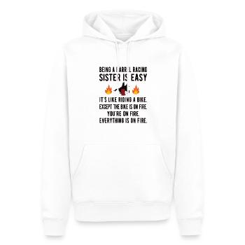 Barrel Racing Sister Meilleure sœur Barrel Racing - Sweat à capuche Premium bio Homme - blanc - Devant - Nico (187cm)