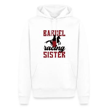 Barrel Racing Sister Meilleure sœur Barrel Racing - Sweat à capuche Premium bio Homme - blanc - Devant - Nico (187cm)