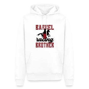 Barrel Racing Brother Cadeau Barrel Racing Brother - Sweat à capuche Premium bio Homme - blanc - Devant - Nico (187cm)