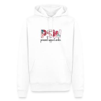SocialLy Supervised Personal Caregiver Assistant - Men’s Premium Organic Hoodie - white - Front - Nico (187cm)