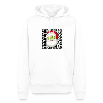 Softball Noël Joueur de softball Cadeau de Noël - Sweat à capuche Premium bio Homme - blanc - Devant - Nico (187cm)