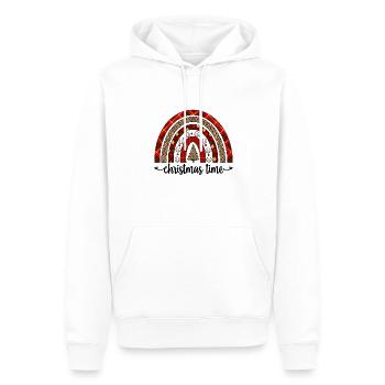 Cadeaux de Noël de baseball Joueur de baseball Noël - Sweat à capuche Premium bio Homme - blanc - Devant - Nico (187cm)