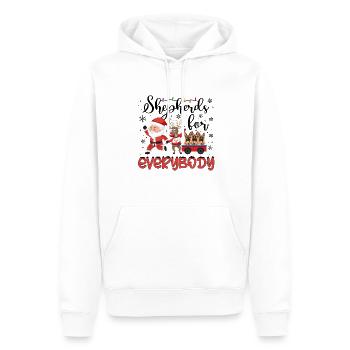 German Shepherd Christmas German Shepherd Xmas - Männer Premium Bio Hoodie - Weiß - Vorne - Nico (187cm)