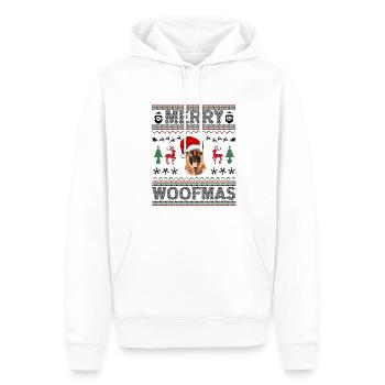 German Shepherd Ugly Christmas German Shepherd - Männer Premium Bio Hoodie - Weiß - Vorne - Nico (187cm)