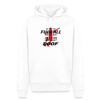 Fußballzubehör Geschenkidee Fußballfan - Männer Premium Bio Hoodie - Weiß - Vorne - Nico (187cm)