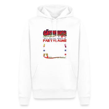 Livre d'or du mari et de la femme du 90e anniversaire - Sweat à capuche Premium bio Homme - blanc - Devant - Nico (187cm)