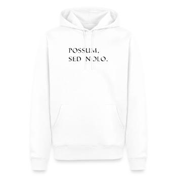 je pourrais, mais je n’aime pas le latin noir - Sweat à capuche Premium bio Homme - blanc - Devant - Nico (187cm)